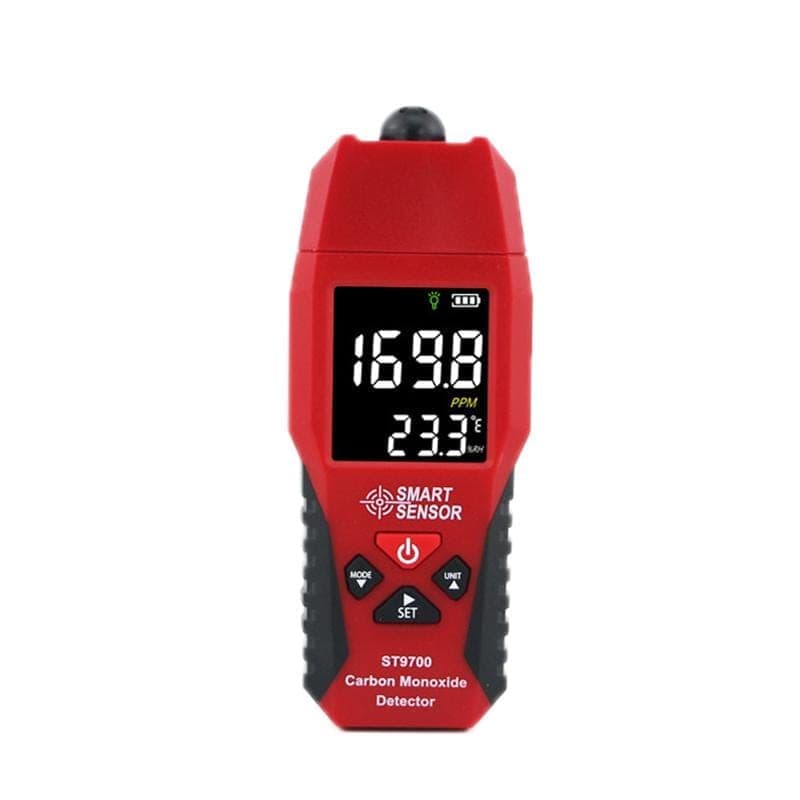 SMART SENSOR Carbon Monoxide Leakage Toxic Gas Alarm Detector (Red)