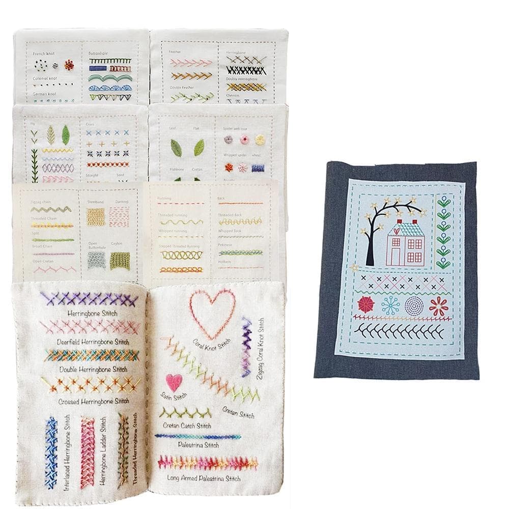 DIY Embroidery Stitch Book with 40 Techniques for Beginners for Beginners C Type No Tools
