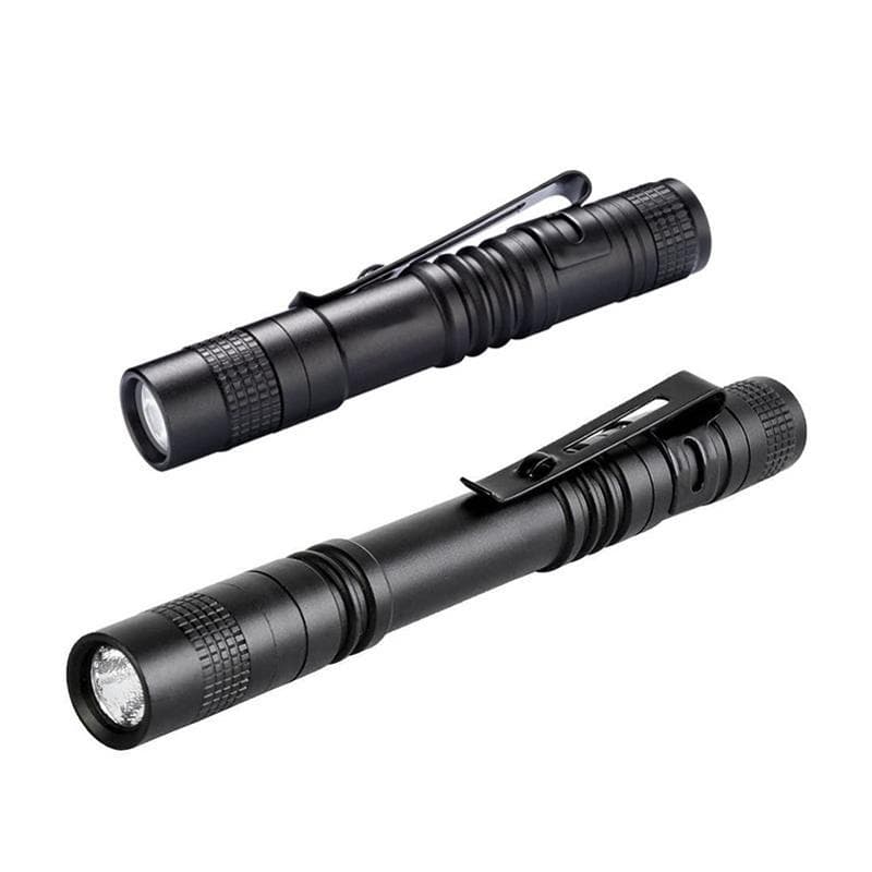 Portable Mini Flashlight Outdoor Waterproof Handheld LED Flashlight, Style: 2 Battery White Light