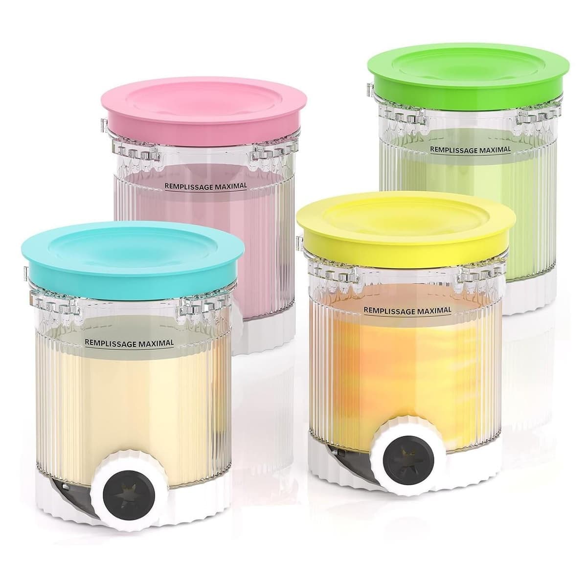 For Ninja NC700 / NC701 Ice Cream Maker 4pcs /Pack Replacement Ice Cream Cups Storage Tanks A Type