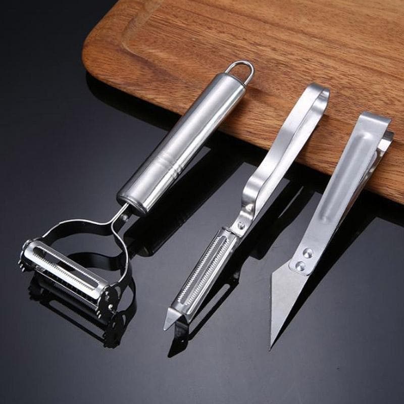 LsCook Stainless Steel Peeler & Grater, Spec: Single English Cardboard Packaged