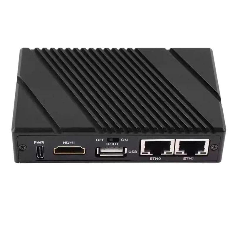 Waveshare 34180 For Raspberry Pi CM5 Gigabit / 2.5G Dual Ethernet Mini-Computer Supports Dual RJ45 Ethernet Ports, 4K Display Output And Dual MIPI Interfaces