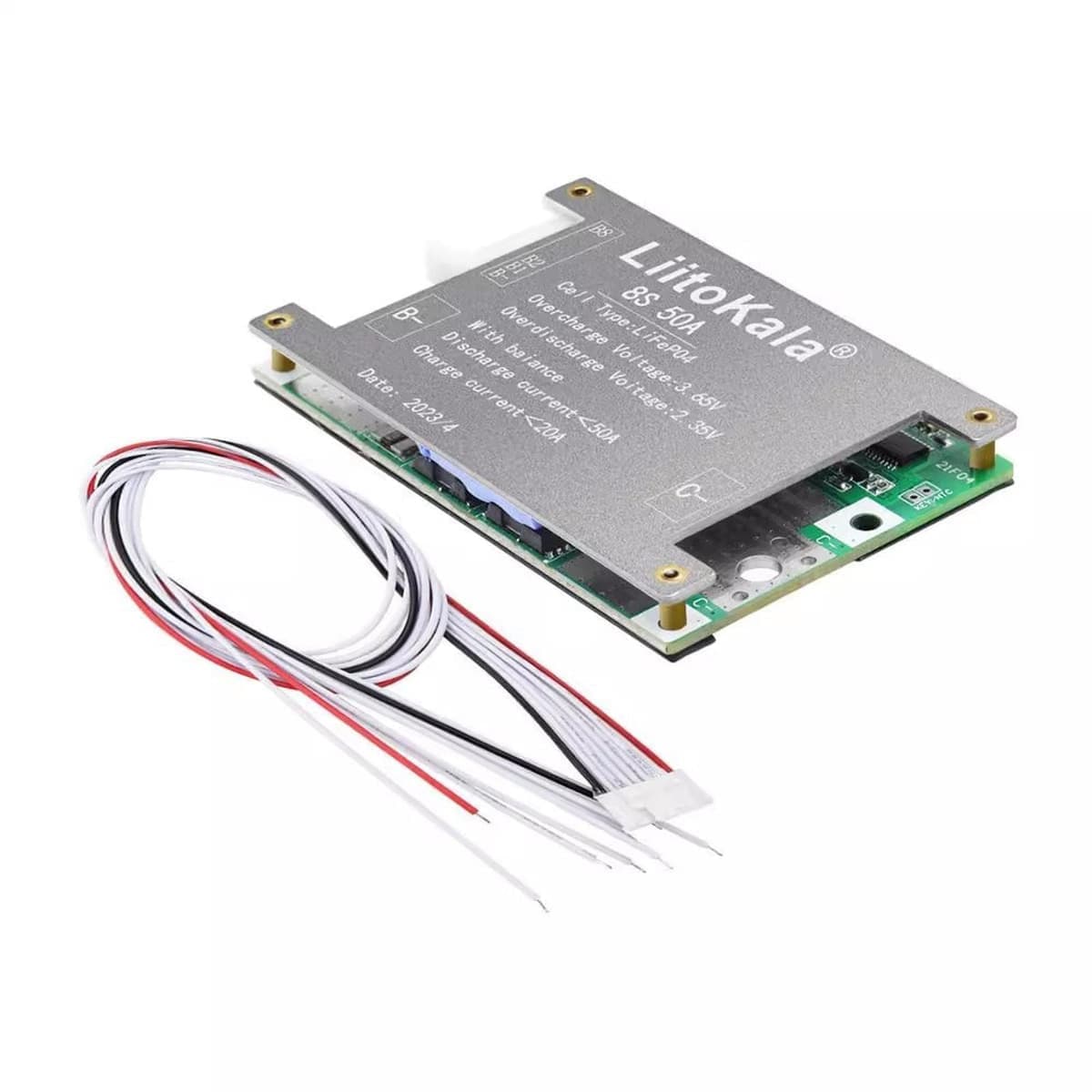 LiitoKala LiFePO4 BMS 8-cell Lithium Iron Phosphate Battery Protection Board(8S-24V 50A)