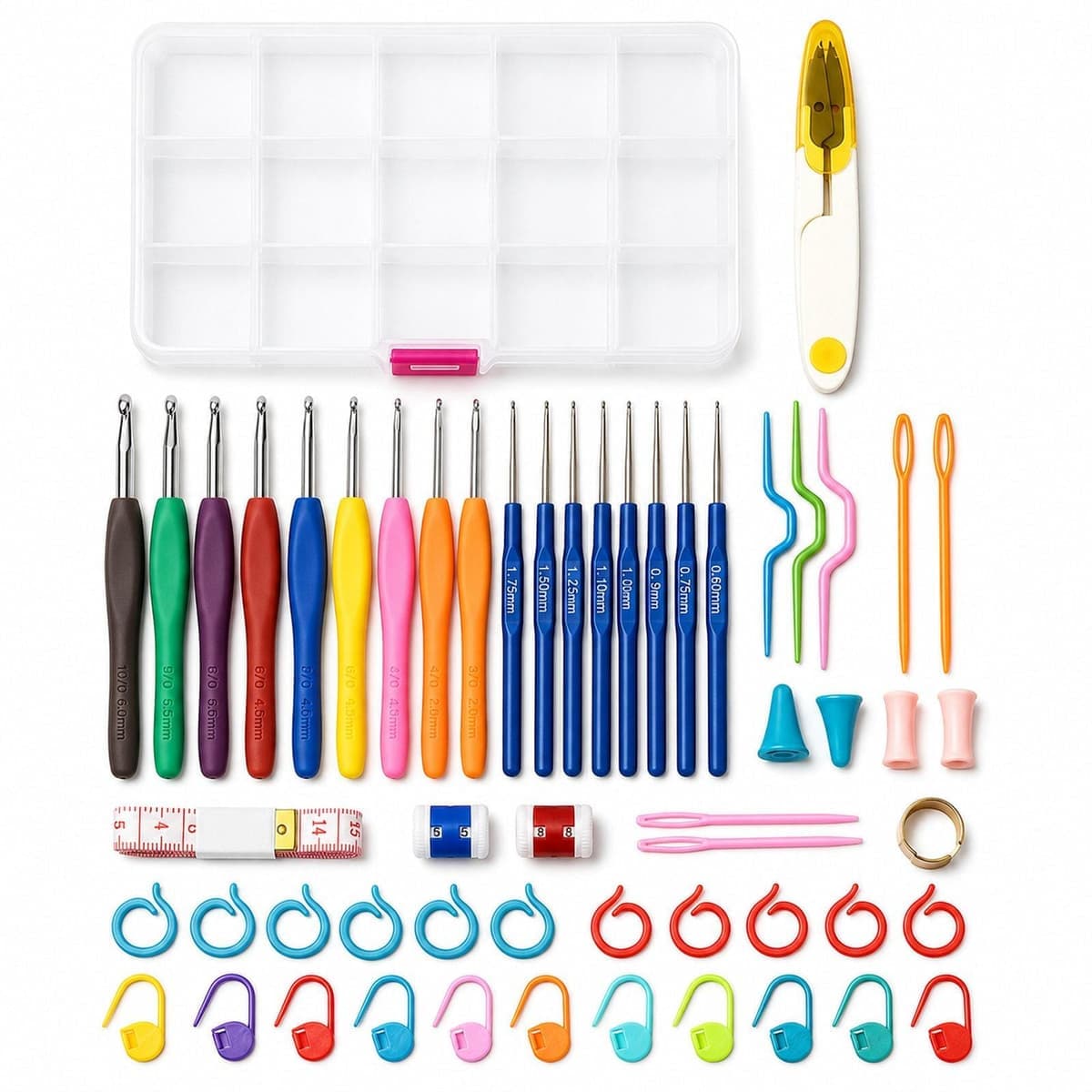 Crochet Hook Tool Set Hand Sewing Knitting DIY Kit, Style: C