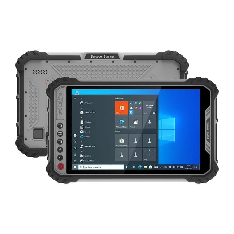 UNIWA WinPad W801 4G Rugged Tablet PC, 8.0 inch, 8GB+256GB, IP65 Waterproof Shockproof Dustproof, Windows 10, Intel Core i5-8200Y Dual Core, Support WiFi / BT / RJ-45, EU Plug