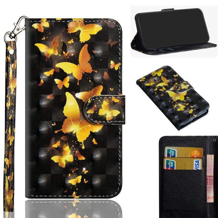 3D Painting Pattern Coloured Drawing Horizontal Flip TPU + PU Leather Case with Holder & Card Slots & Wallet, For LG Q60 / K50, For Google Pixel 3A, For Google Pixel 3A XL