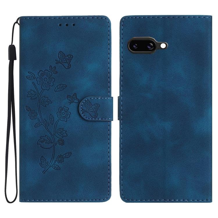 Flower Butterfly Embossing Pattern Leather Phone Case, For Google Pixel 9a, For Google Pixel 8 Pro, For Google Pixel 8, For Google Pixel 7a, For Google Pixel 7 Pro, For Google Pixel 7, For Google Pixel 6a, For Google Pixel 6 Pro