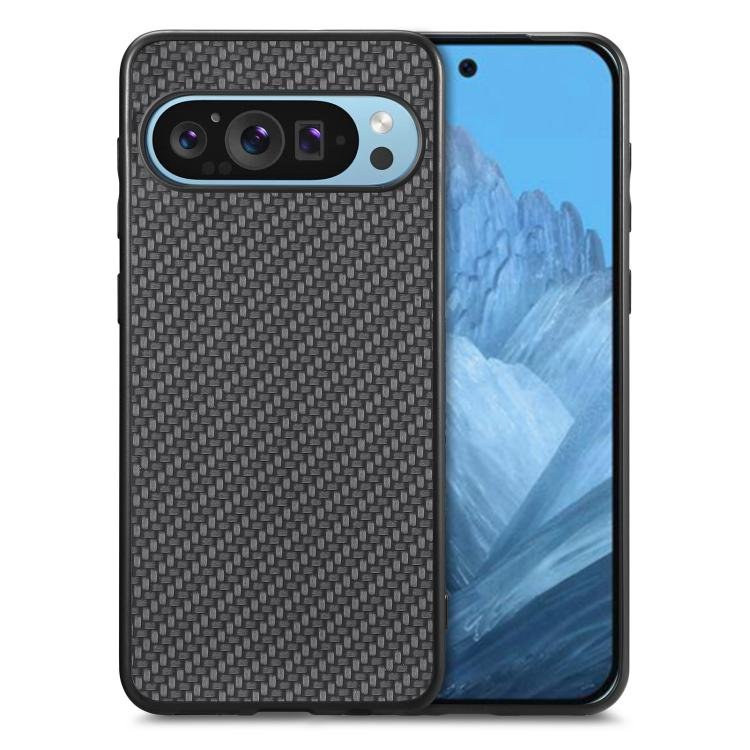 Carbon Fiber Texture Leather Back Cover Phone Case, For Google Pixel 10 Pro XL, For Google Pixel 10 / 10 Pro, For Google Pixel 9a, For Google Pixel 9 Pro XL, For Google Pixel 9 / 9 Pro, For Google Pixel 7a, For Google Pixel 6a, For Google Pixel 6 Pro…
